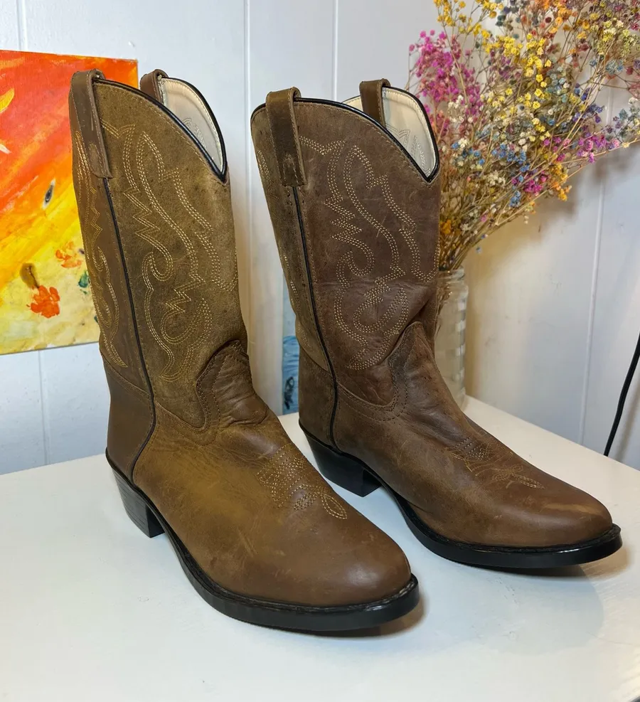 Cody James Western Boots Brown Size 5