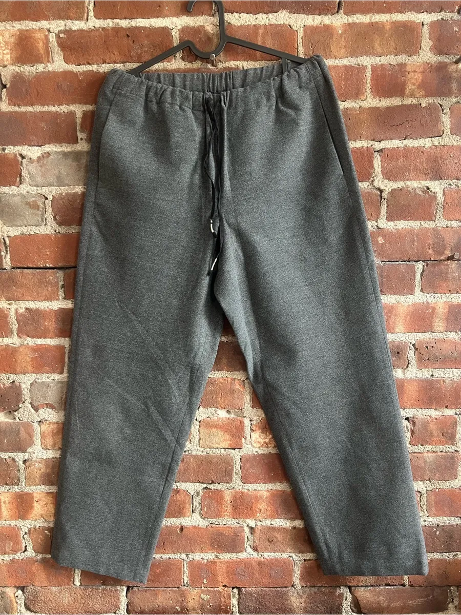 Babaton Dark Charcoal Drawstring Relaxed Work Trouser Jogger Style Pants Sz S