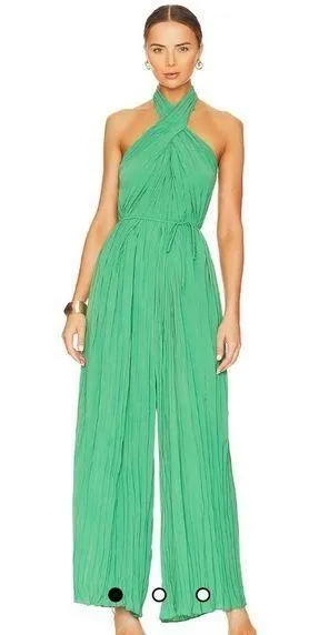 Astr the label Womens Damia Halter Wide Leg Jumpsuit