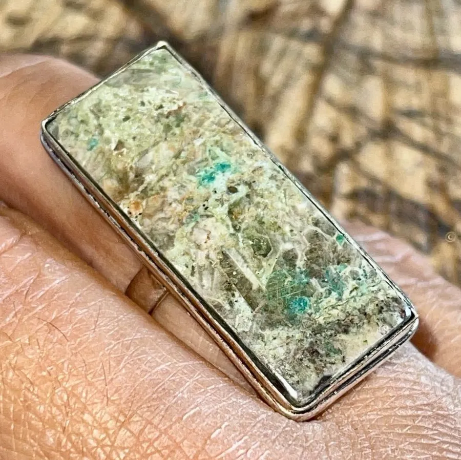Chrysocolla Ring Size 6 Green