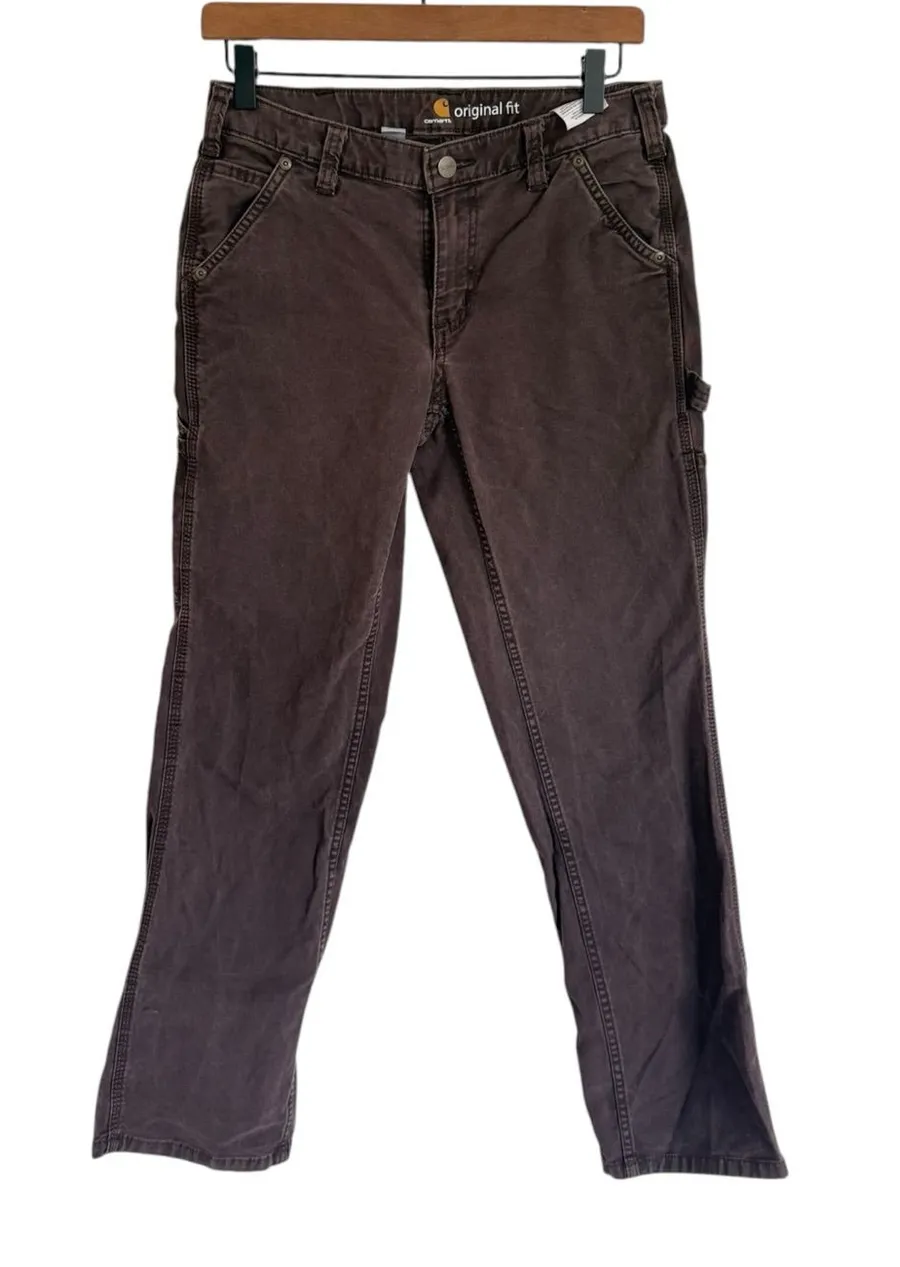 Carhartt Womens Brown Original Fit Carpenter Pants