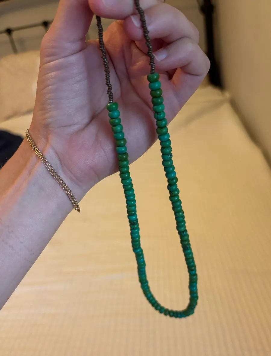 Turquoise necklace Green