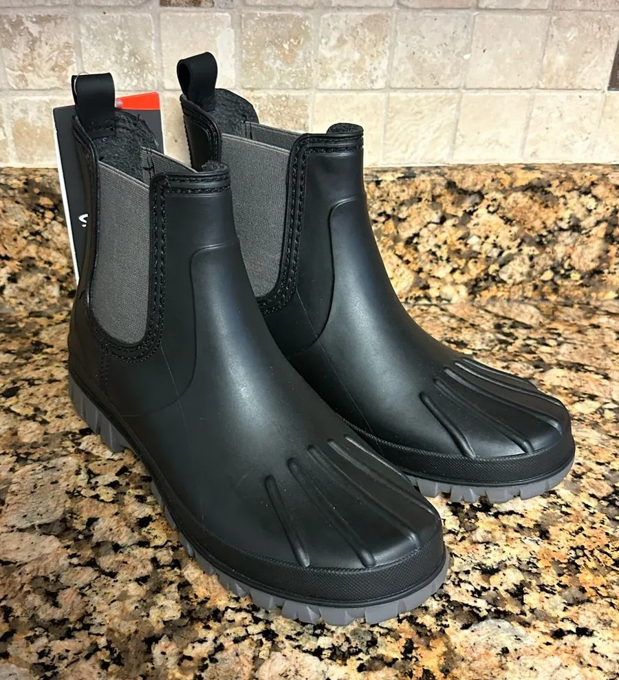 Cougar Tangent Chelsea Rain boots Sz 9 Black