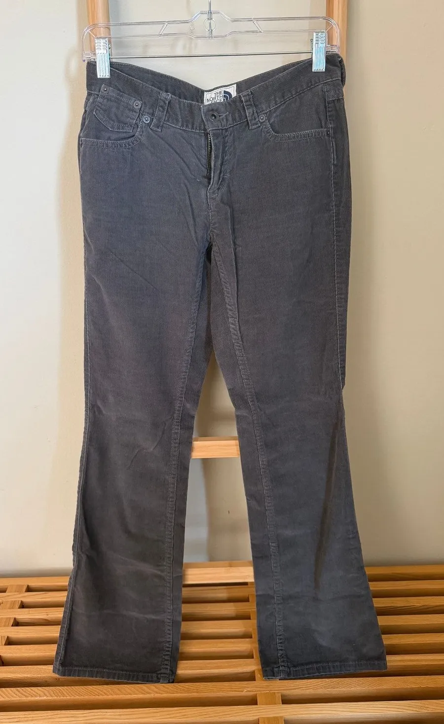 The North Face Gray Corduroy Bootcut Flare Pants Vintage Y2K