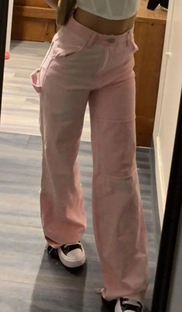Pink Cargo Pants