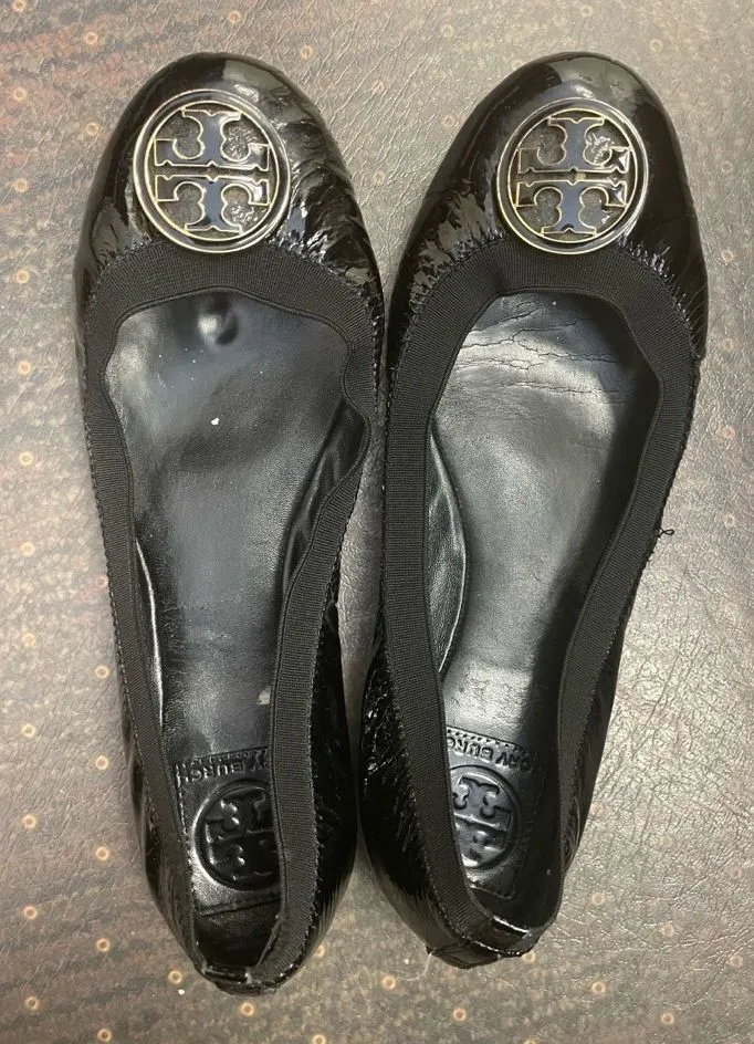 Tory Burch Patent Leather Ballet Flats 8.5