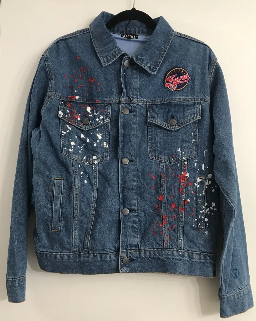 WNBA Indiana Fever Caitlin Clark #22 Denim Jacket NWT