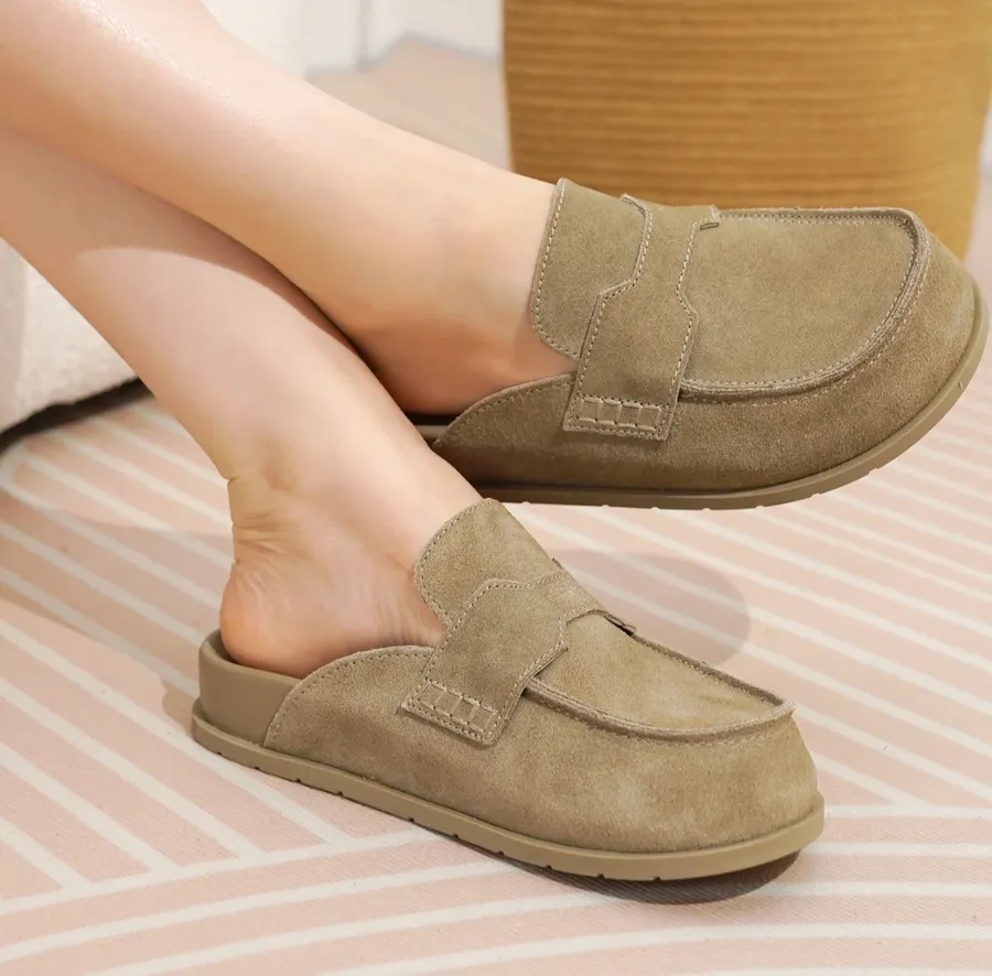 Protect Cloud Genuine Suede Womens Clogs