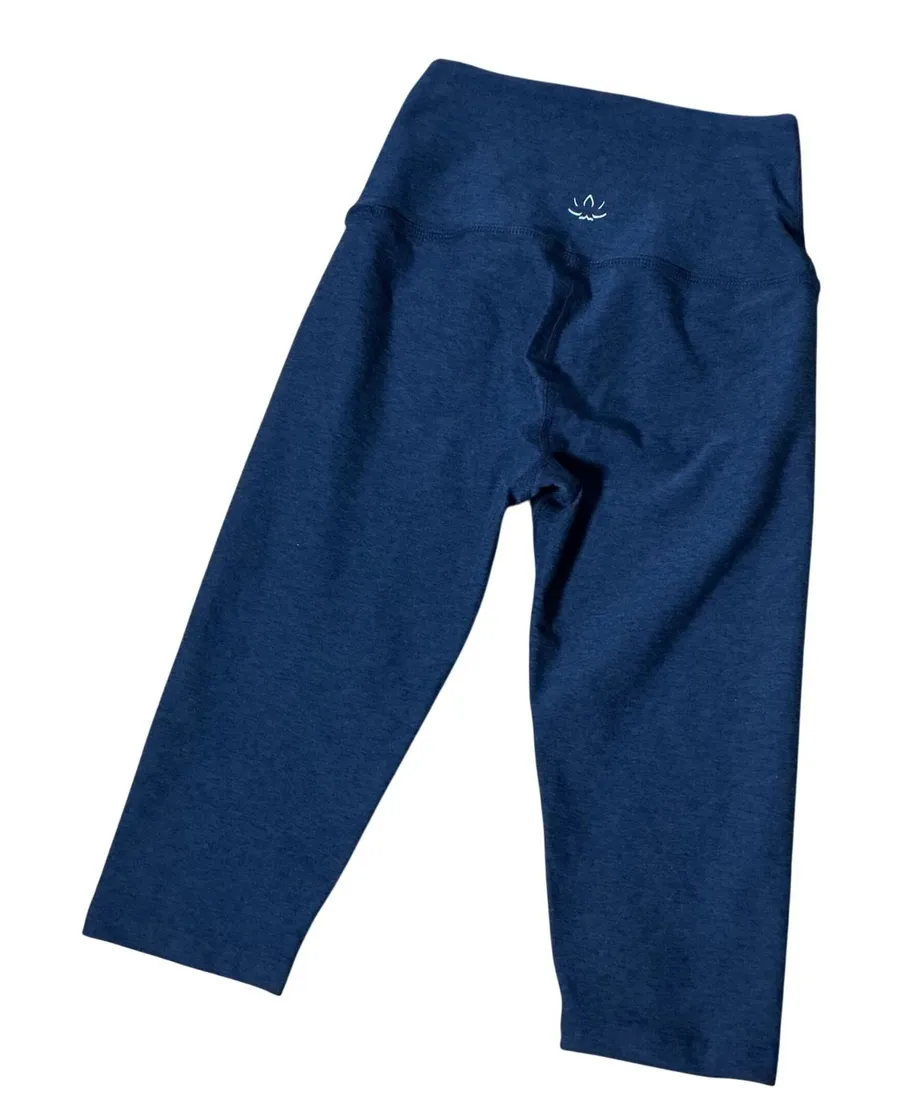 Beyond Yoga Spacedye High Waisted Midi Leggings Womens XS Blue Heathered Cropped