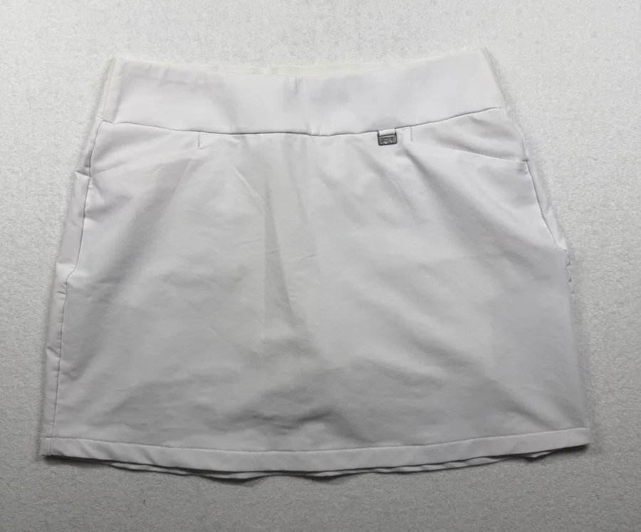 Greg Norman Women’s White Golf Skort Medium Play Dry Athletic Tennis Skirt