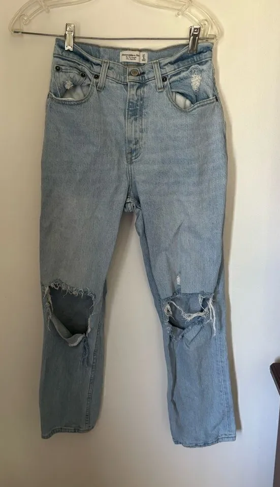 Abercrombie & Fitch 90s Straight Ultra High Rise Curve Love Jeans 27/4S