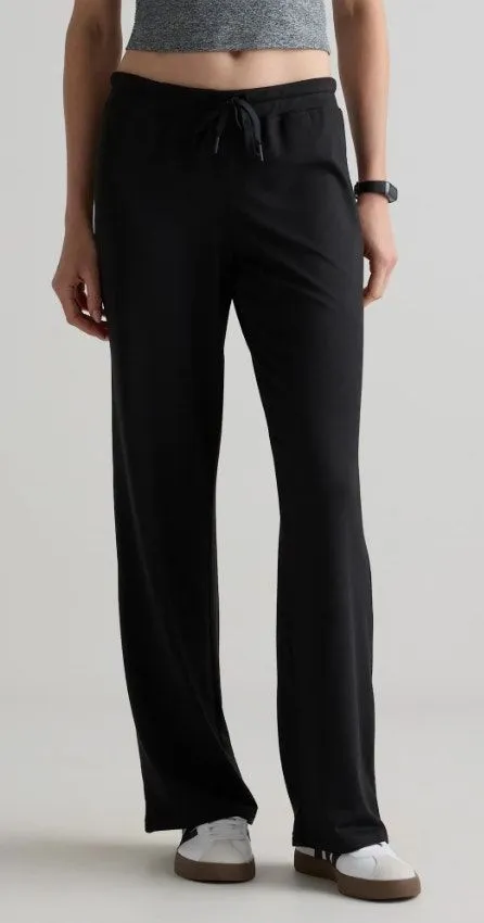 Quince Women's Flow Knit Wide Leg Pants in Black Size Large