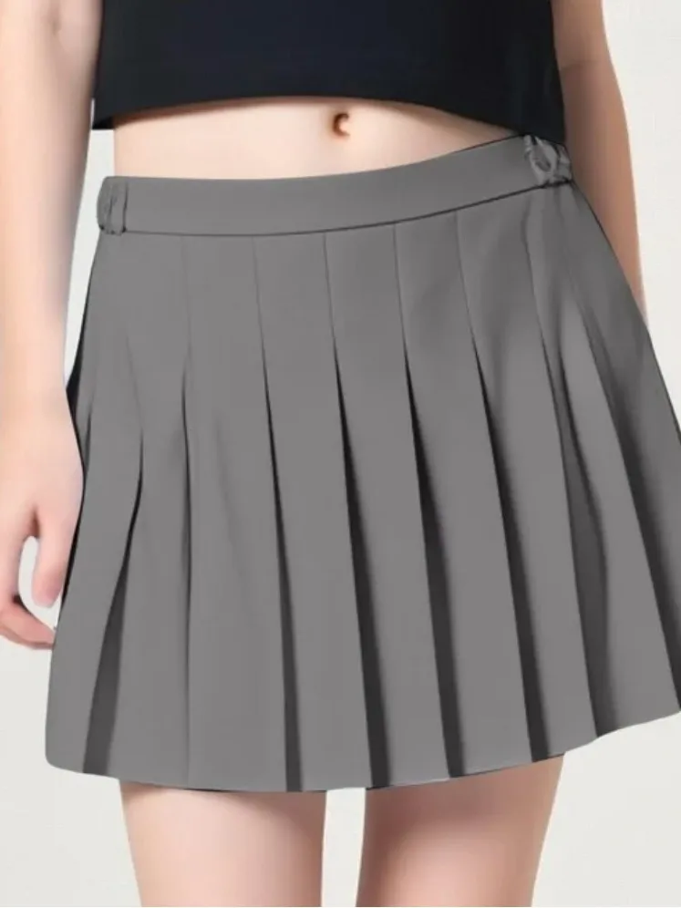 Grey Mini Skirt in Gray
