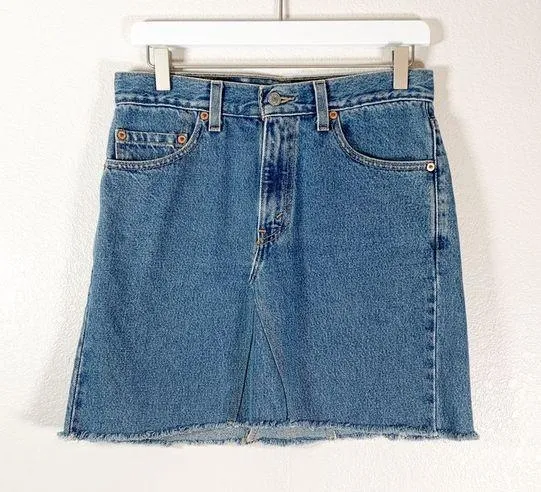 Levi's 512 Remade Vintage Denim Jean Skirt
