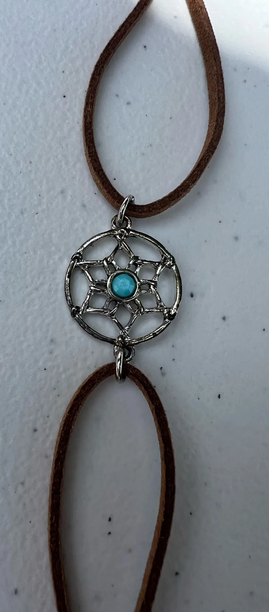 Brown Silver Star Adjustable Bracelet