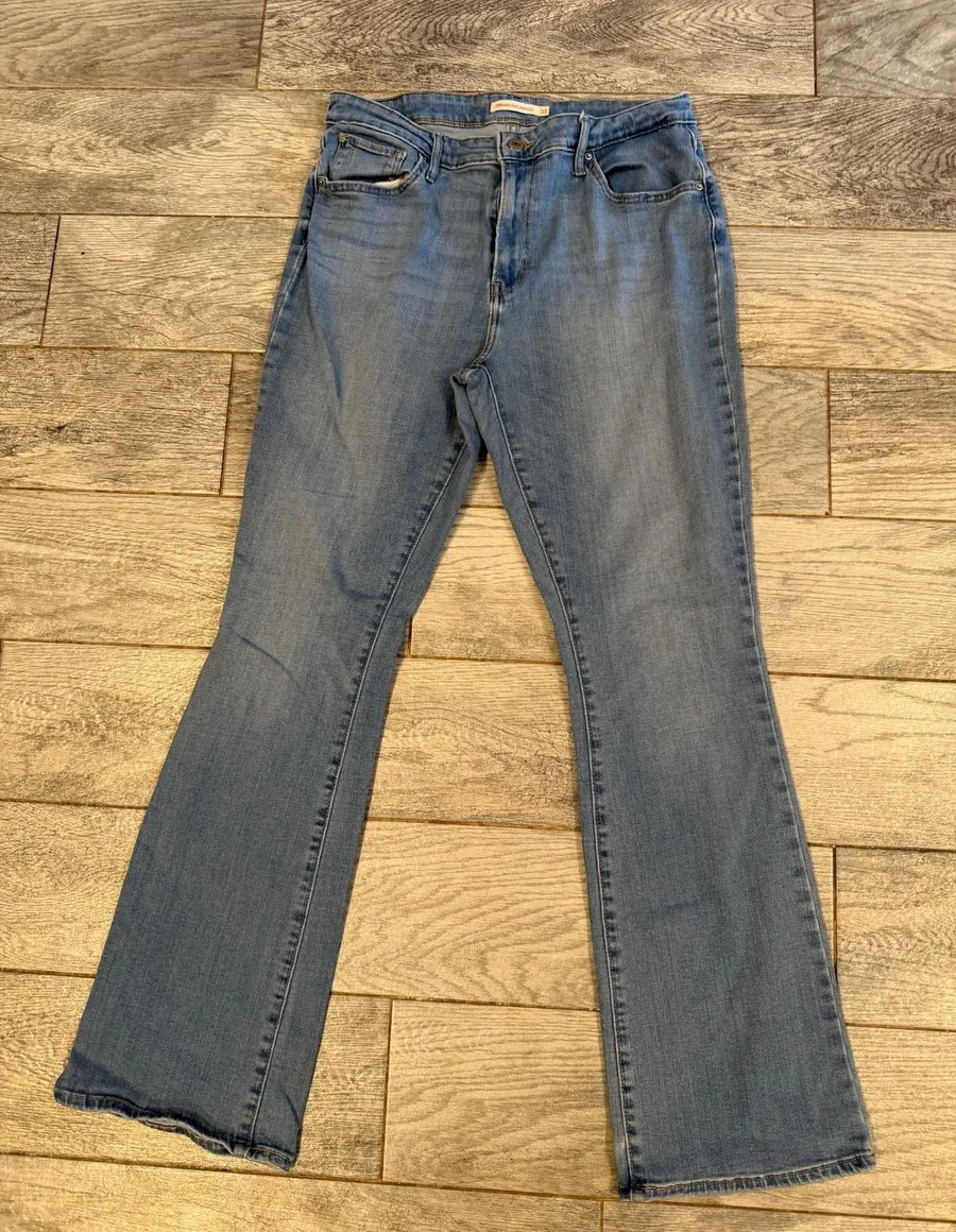 Levis 725 High Rise Bootcut Jeans 33 Boot Western Stretch Denim Levi Strauss