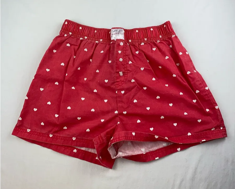 Heart pJ Shorts Red Size M