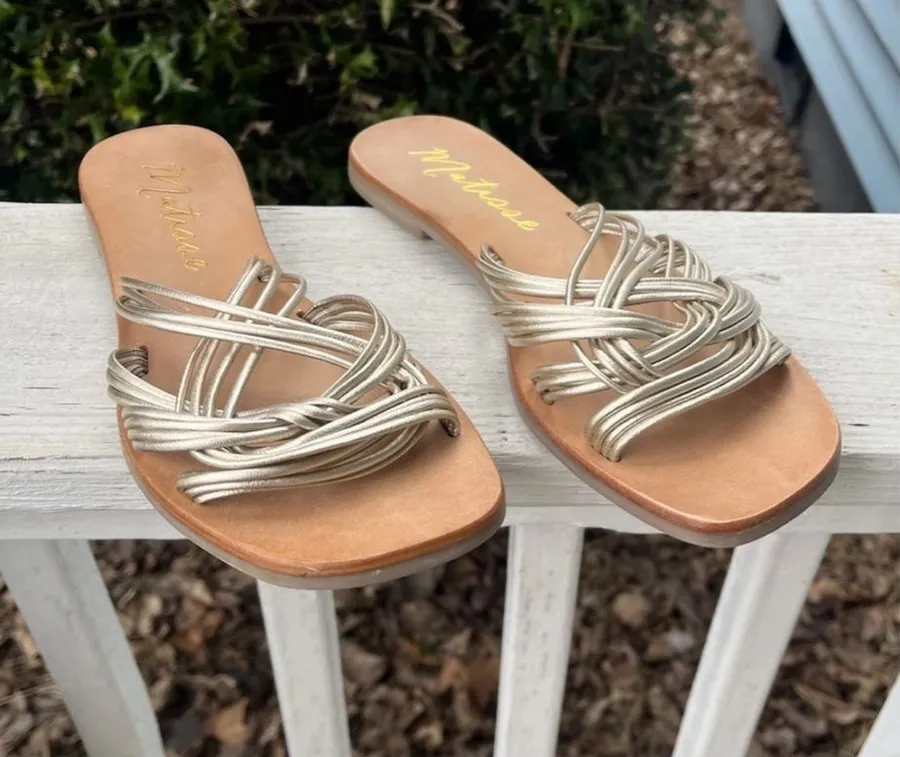 Tate Gold Sandals size 7M