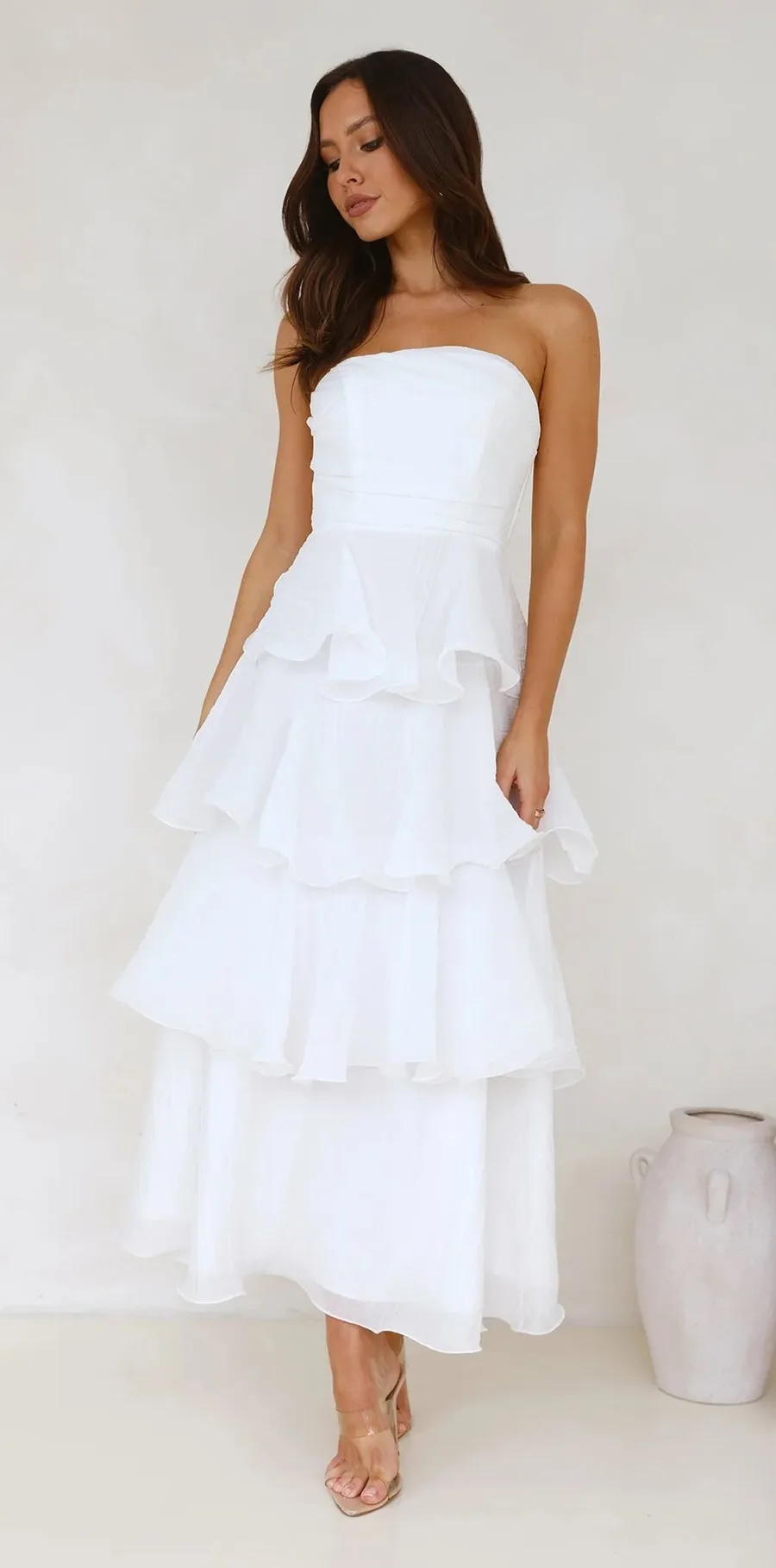 Hello Molly White Maxi Dress