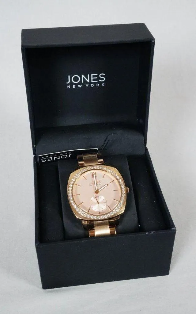 Jones New York Rose Gold Tone Classic Women's Watch
