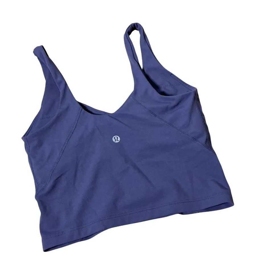 Lululemon Align Tank Top Light Support A/B Cup Grape Mist Sz 4 LW1DTWS