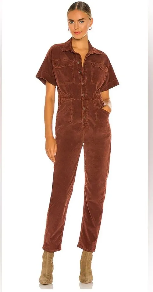 FREE PEOPLE Marci Cord One Piece in Gingerbread Small