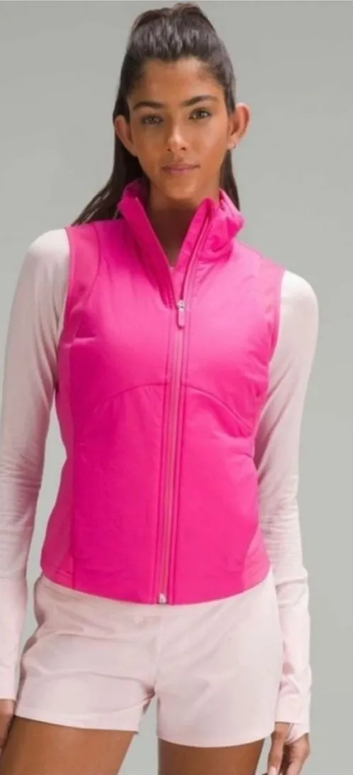 Lululemon Push Your Pace Vest Women's 4 Sonic Pink Activewear