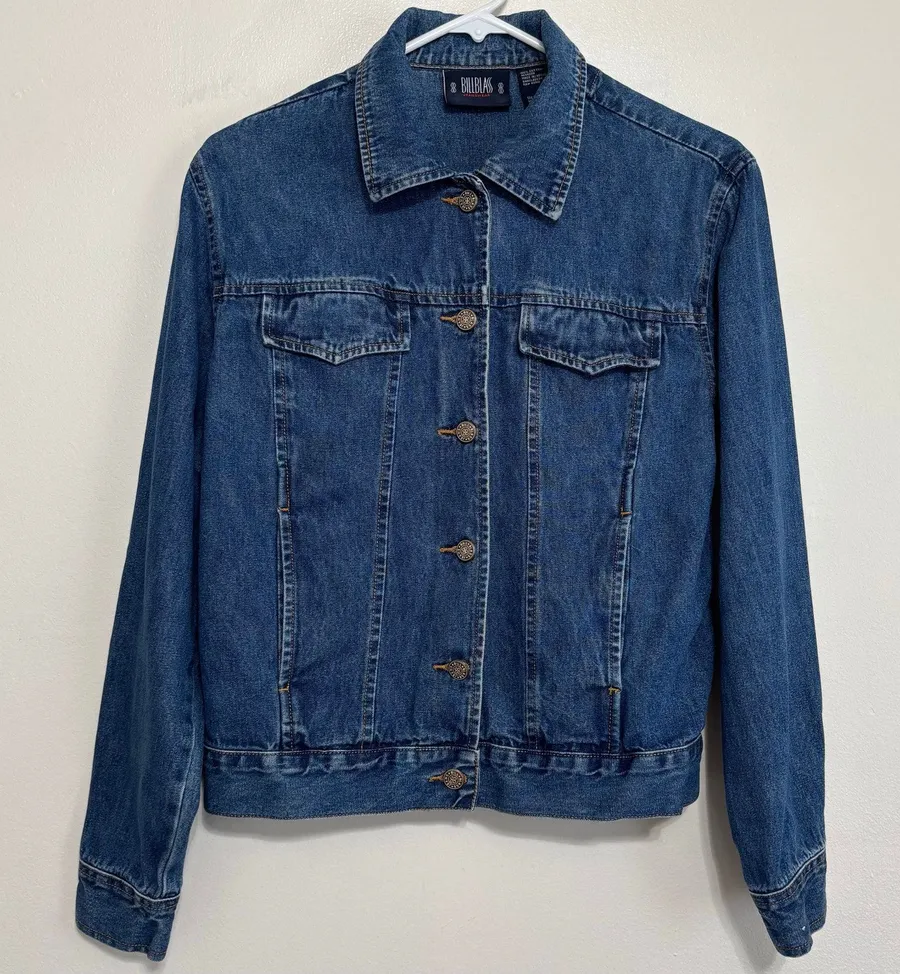 Vintage 90s Bill Blass Jeanswear Denim Jacket Small