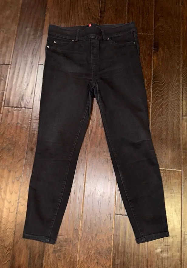 Spanx Women's Black High-Rise Skinny Jeans Large