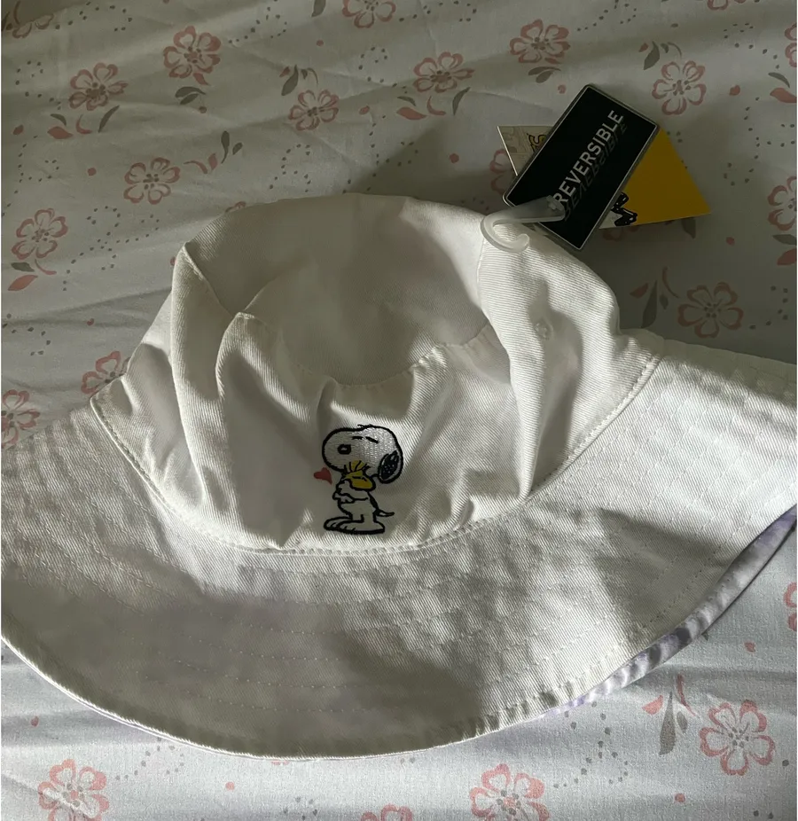 Snoopy Bucket Hat White