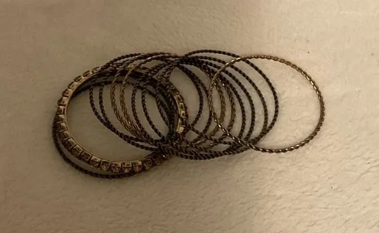 Chic Gold and Black Bracelet Set