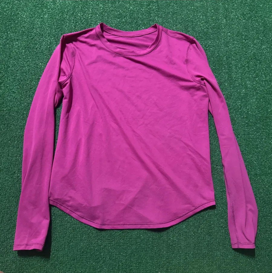 lululemon athletica Women's Muscle Tee Long Sleeve - Fuchsia