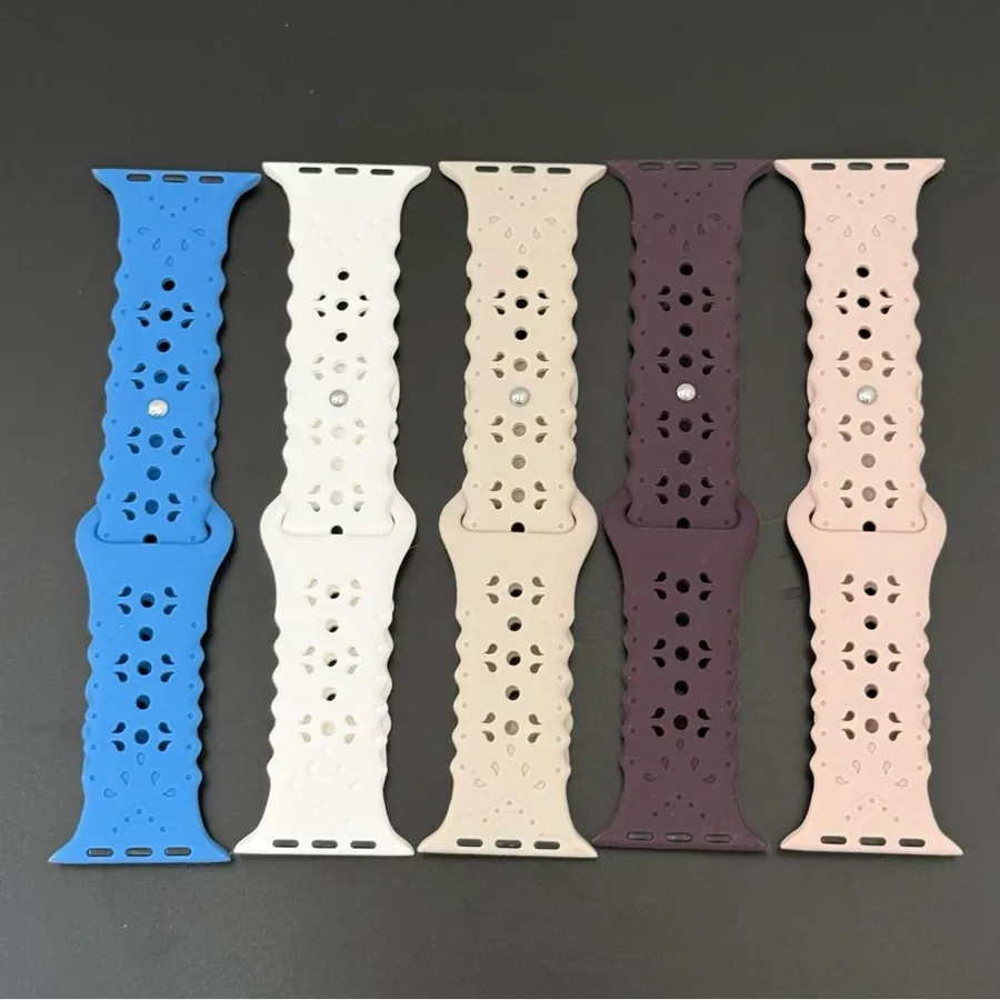 5pcs Silicone Watch Band Compatible Apple Watch 42