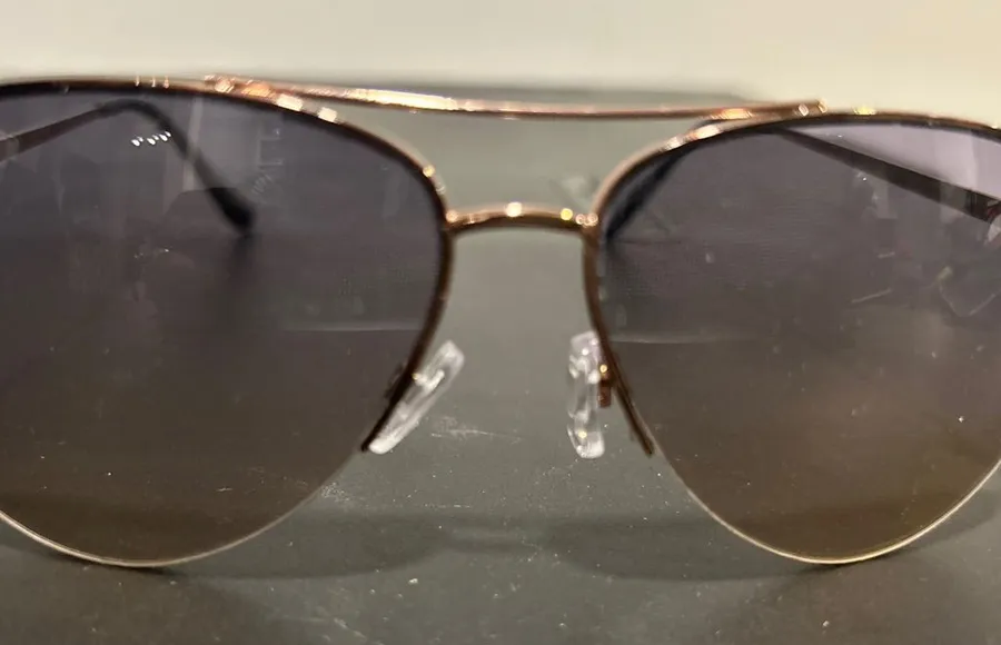 Juicy Couture Gold Black Aviator Sunglasses