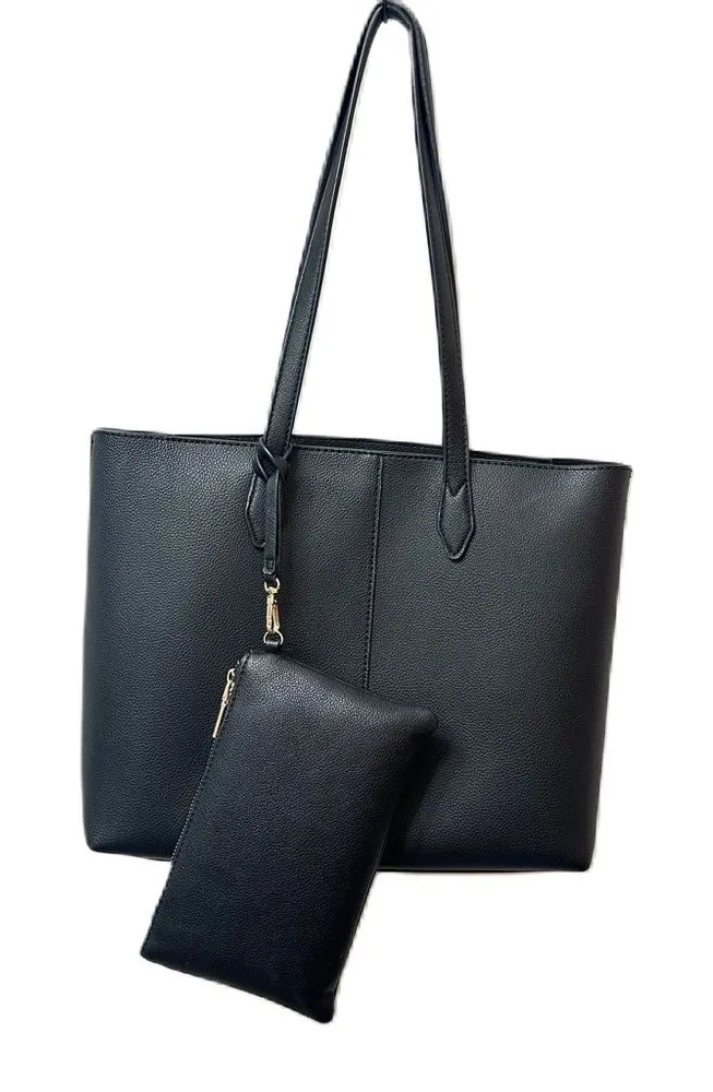 Women’s Black Tote Shoulder Bag Handbag Purse