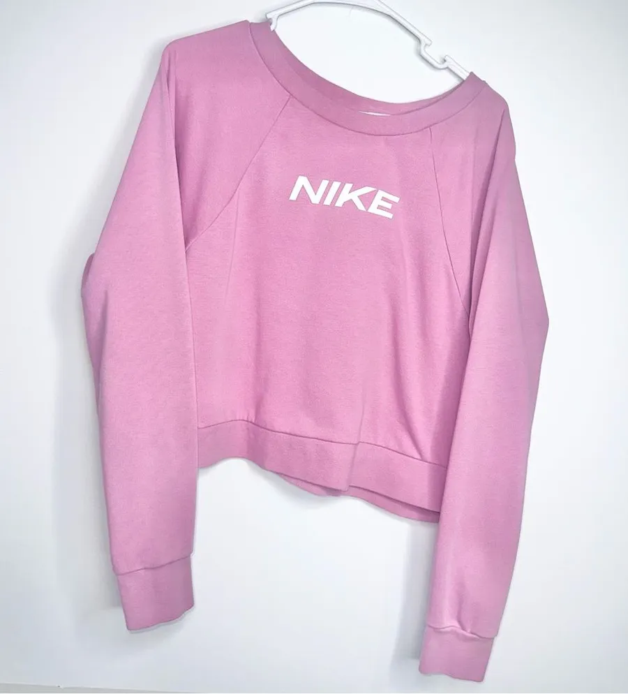 Nike Dri Fit Pink Cropped Sweater!