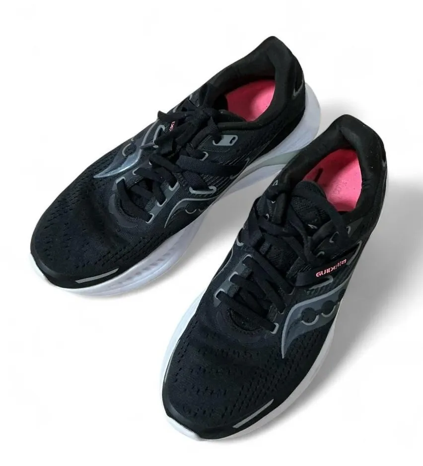 Saucony Guide 16 Running Shoes Black Low Top Athletic Sneakers