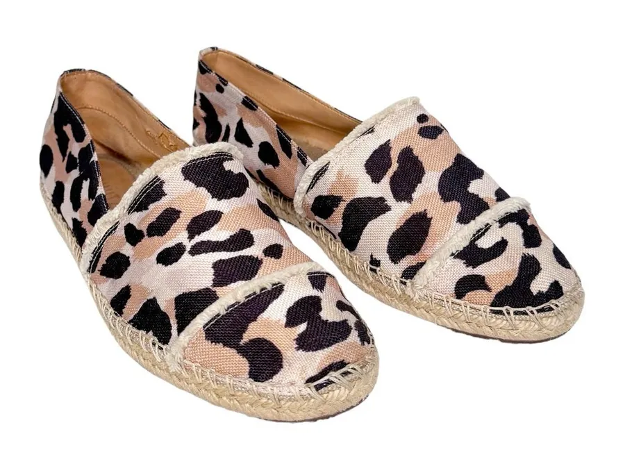 SCHUTZ OHANNA CAMO PRINT ESPADRILLES SZ 7.5