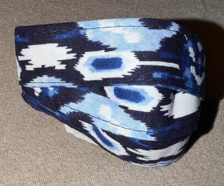 Vera Bradley Wide Lanyard Ikat Island Blue White Cotton 26737-U44 NWT
