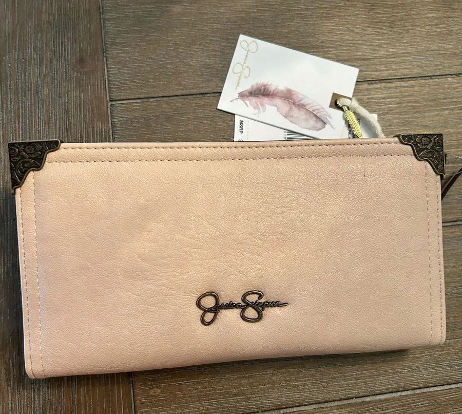NWT Jessica Simpson Bifold Wallet Sandstone
