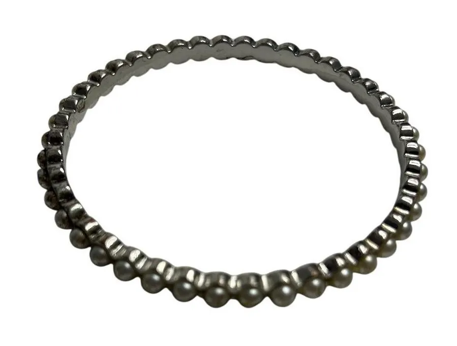 Silver Beaded Stackable Bracelet Elegant Fashion Jewelry