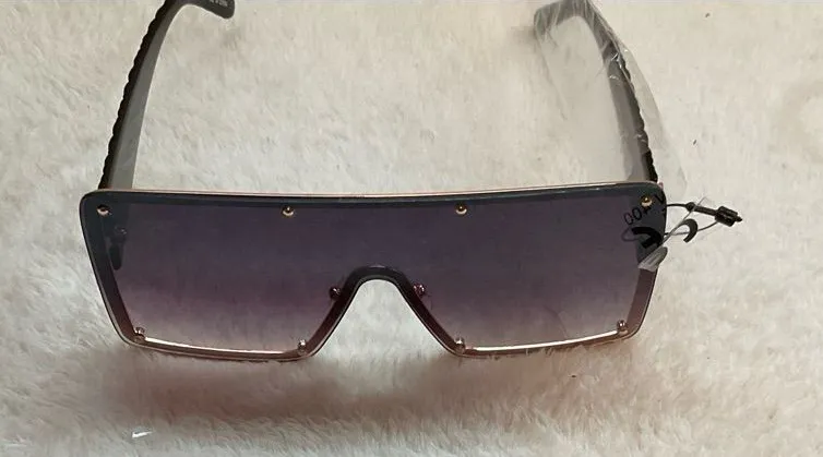 Women's Shield Sunglasses — Gradient Purple Lens