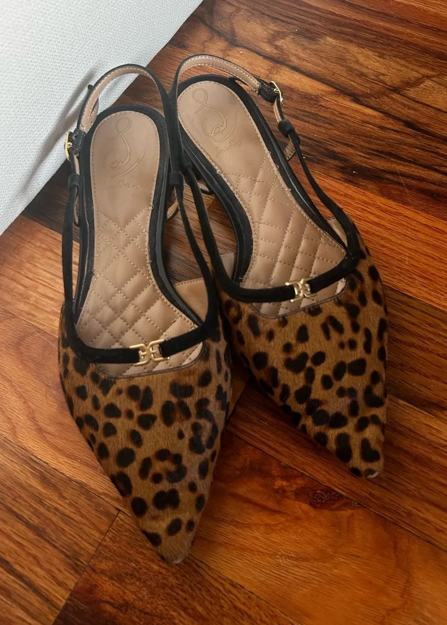 Leopard Print Pointed Toe Flats