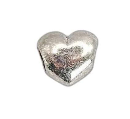 Pandora Silver Puffed Smooth Heart Authentic RETIRED Charm #2