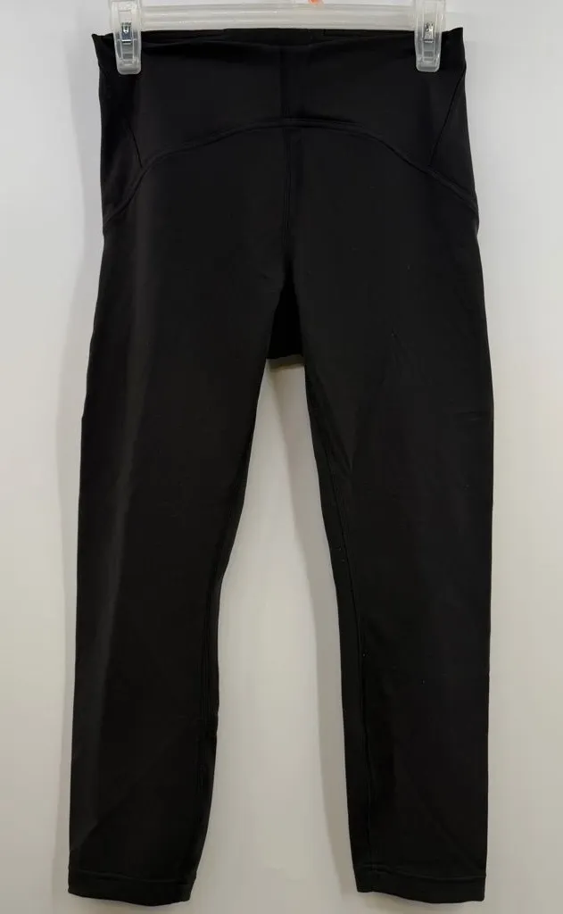 Lululemon InStill High-Rise Crop 23” Leggings Black Womens 8 SmoothCover