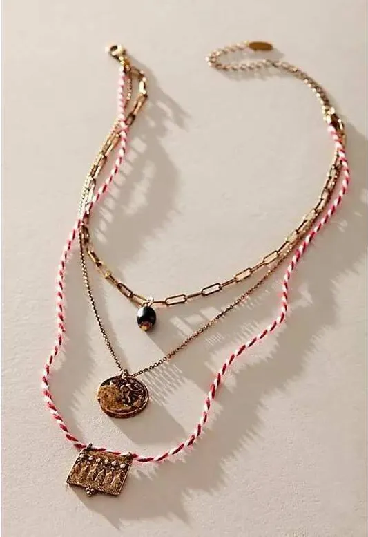 Free People Lenker Layered Necklace NWT