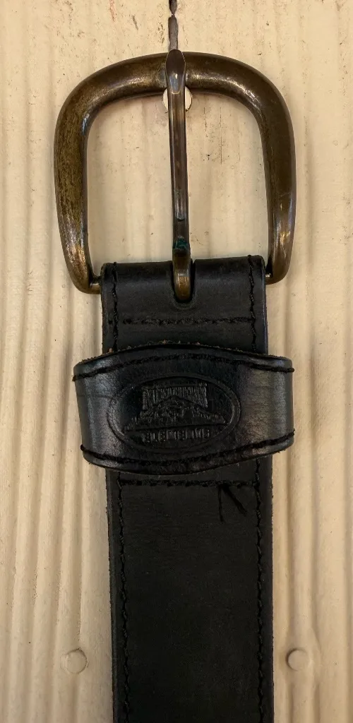 Genuine Black Leather Belt