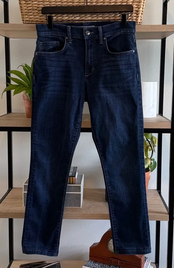 Joe’s Jeans Mid-Rise Dark Wash Skinny Ankle Jeans, 30