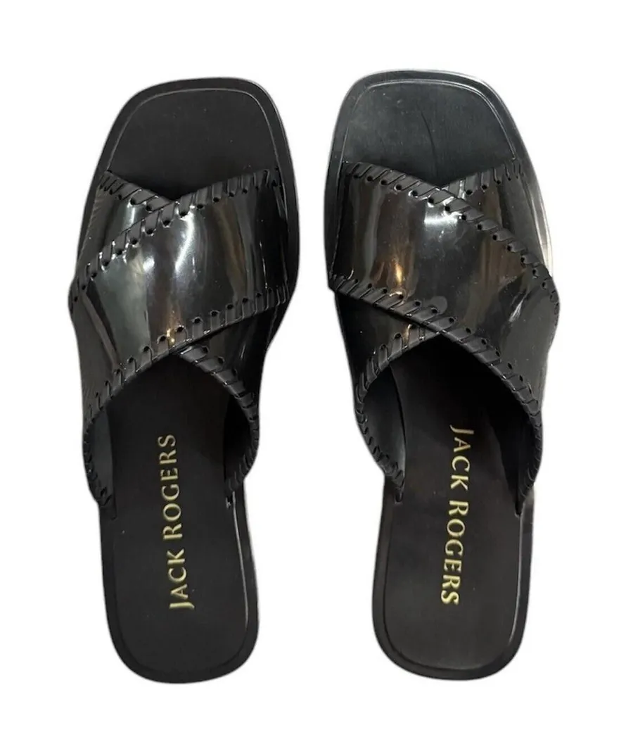 (RC) Jack Rogers Womens SLOAN X BAND Open Toe Slip On Slide Sandals Size 7