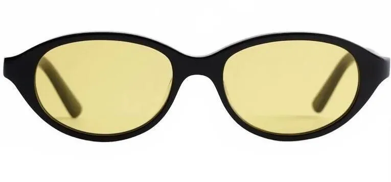 Madewell The Solina Oval Sunglasses NEW Jet Black